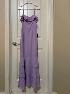 Lulus - NWT Lively Evenings Lavender Sleeveless Tiered Maxi Dress